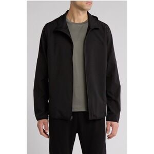 90 Degree by Reflex Citylite Odyssey Jacket Mens Black Lightweight Hooded NWT